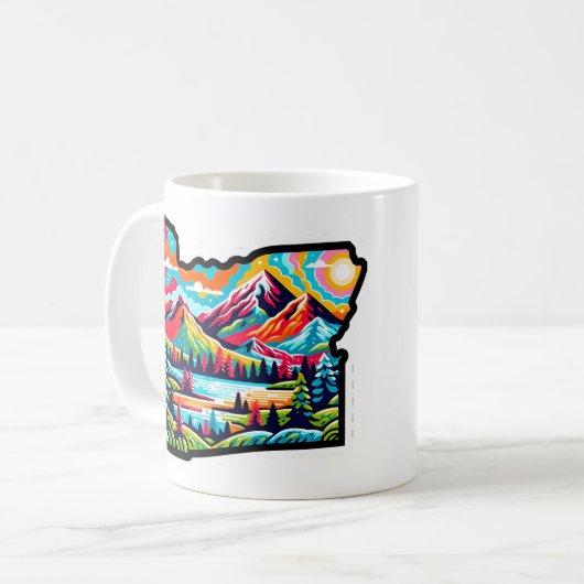 Oregon Kaffeetasse (Vorderseite Links)