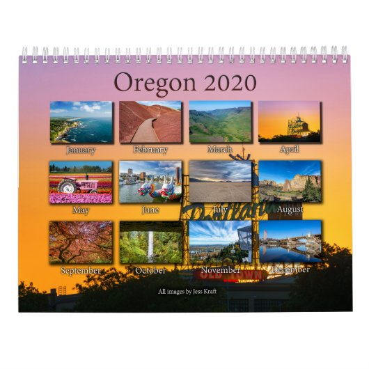 Oregon-Kalender 2020 Kalender (Rückseite)