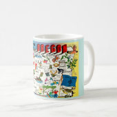 Oregon-Karte-Mug Kaffeetasse (VorderseiteRechts)