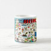 Oregon-Karte-Mug Kaffeetasse (Mittel)