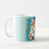 Oregon-Karte-Mug Kaffeetasse (Links)