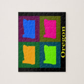 Oregon-Karte Puzzle (Vertikal)