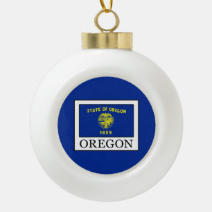Oregon Keramik Kugel-Ornament