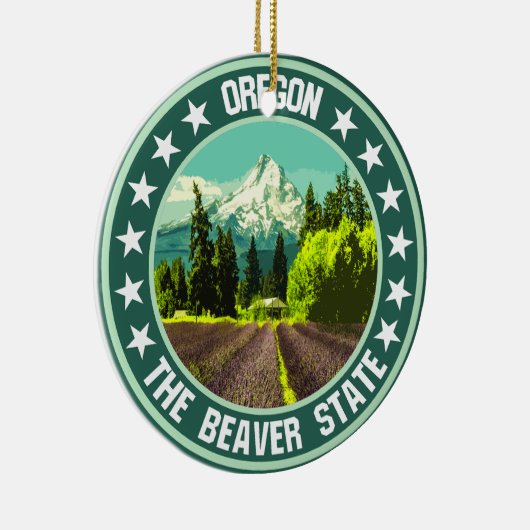 Oregon Keramik Ornament (Rechts)