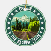 Oregon Keramik Ornament (Vorne)