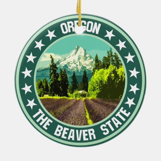 Oregon Keramik Ornament (Hinten)