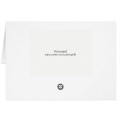 Oregon Krater Weihnachtssee Gold Glitzer Card (Rückseite Horizontal)