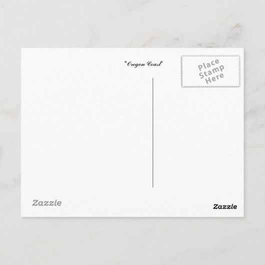 Oregon-Küste Postkarte (Rückseite)