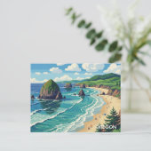 Oregon-Küste Reise Postkarte (Stehend Vorderseite)