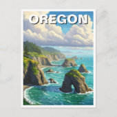 Oregon Küste Reisen Postkarte (Vorderseite)