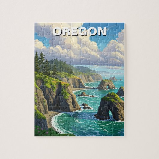 Oregon Küste Reisen Puzzle (Vertikal)