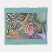 Oregon-Küste Tidepool Fleecedecke (Vorderseite (Horizontal))