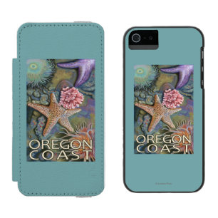 Oregon-Küste Tidepool Incipio Watson™ iPhone 5 Geldbörsen Hülle