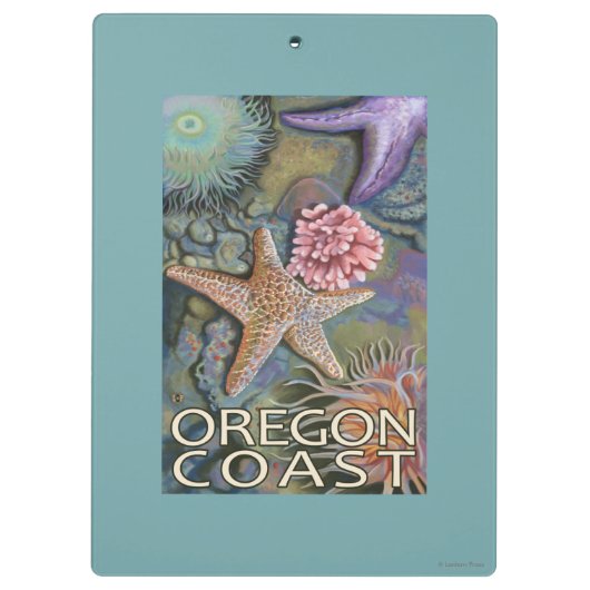 Oregon-Küste Tidepool Klemmbrett (Rückseite)