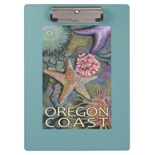 Oregon-Küste Tidepool Klemmbrett