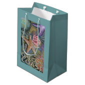 Oregon-Küste Tidepool Mittlere Geschenktüte (Rückseite Schrägansicht)