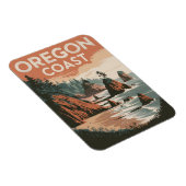 Oregon Küste Vintage Magnet (Rechte Seite)