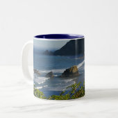 Oregon-Küste Zweifarbige Tasse (Vorderseite Links)