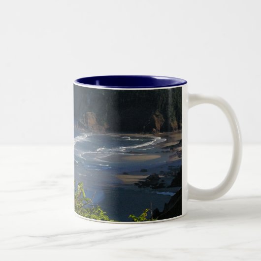 Oregon-Küste Zweifarbige Tasse (Rechts)