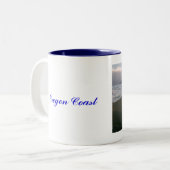Oregon-Küste Zweifarbige Tasse (Vorderseite Links)