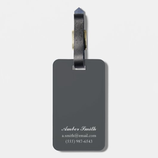 Oregon-Küsten-büscheliger Papageientaucher Gepäckanhänger (Rückseite vertikal)