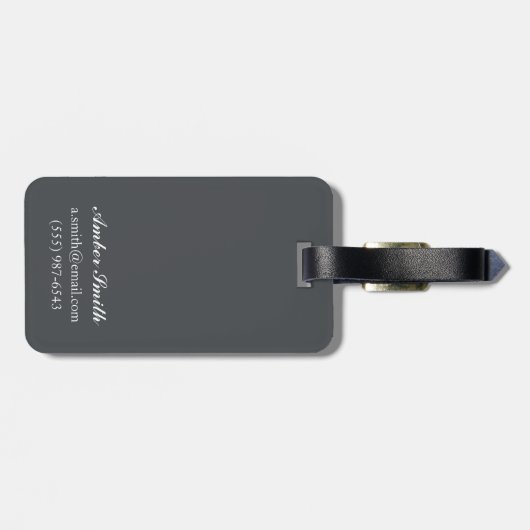 Oregon-Küsten-büscheliger Papageientaucher Gepäckanhänger (Rückseite horizontal)