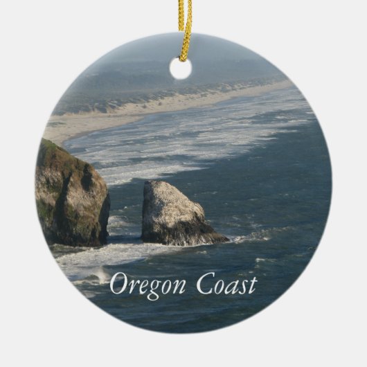 Oregon-Küsten-Felsen Keramikornament (Vorne)