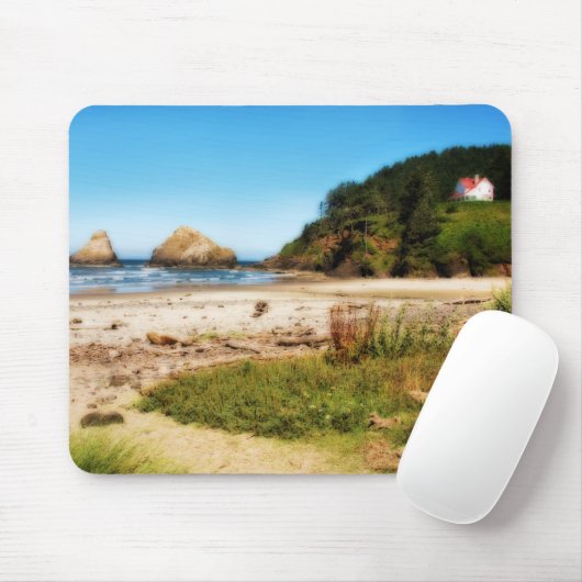 Oregon-Küsten-Haus Mousepad (Mit Mouse)