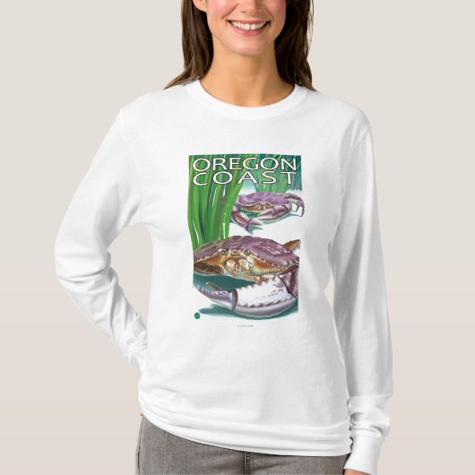Oregon-Küsten-Krabbe T-Shirt (Vorderseite)