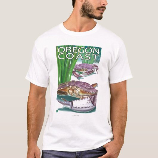Oregon-Küsten-Krabbe T-Shirt (Vorderseite)
