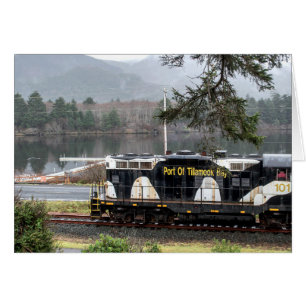 Oregon-Küsten-landschaftlicher Eisenbahn-Kuh-Motor