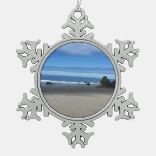 Oregon-Küsten-Schneeflocke-Verzierung Schneeflocken Zinn-Ornament