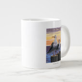 Oregon-Küsten-Seemöven Jumbo-Tasse (Vorderseite Rechts)