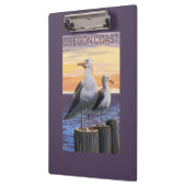 Oregon-Küsten-Seemöven Klemmbrett (Links)