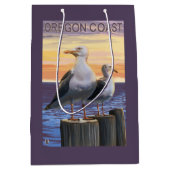 Oregon-Küsten-Seemöven Mittlere Geschenktüte (Vorderseite)
