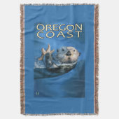 Oregon-Küsten-Seeotter Decke (Vorderseite Vertikal)