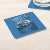 Oregon-Küsten-Seeotter Rechteckiger Pappuntersetzer (angewinkelt)