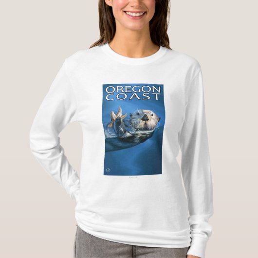 Oregon-Küsten-Seeotter T-Shirt (Vorderseite)