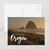 Oregon Küstenpanorama Reise Postkarte (Vorne/Hinten)