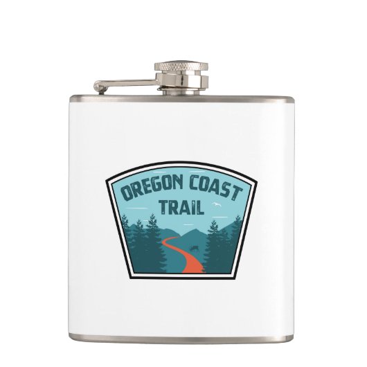 Oregon-Küstenweg Flachmann (Vorderseite)