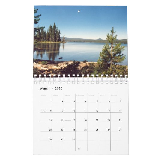 Oregon Landscape Calendar Kalender (Mär 2026)