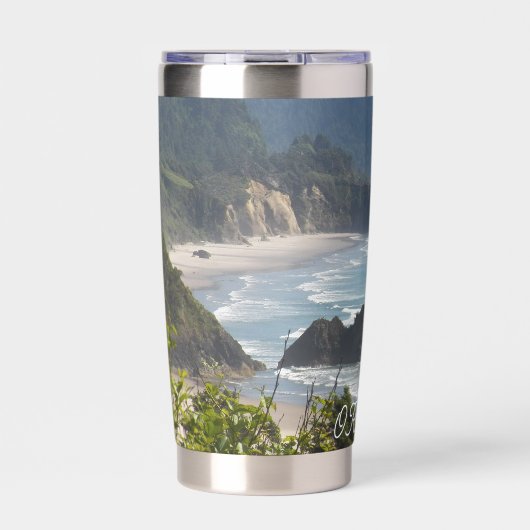 Oregon Landschaftlich Coastal Seascape Thermobecher (Vorderseite)