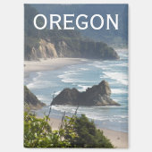 Oregon Landschaftlich Coastline Seascape Magnet (Vorderseite)
