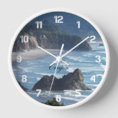 Oregon Landschaftlich Coastline Seascape Uhr (Vorderseite)