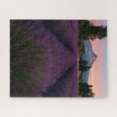 Oregon Lavender Field Overlook Mount Hood Puzzle (Horizontal)