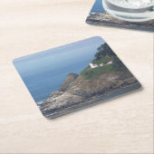 Oregon-Leuchtturm Rechteckiger Pappuntersetzer (angewinkelt)