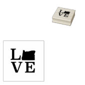 Oregon LIEBE Staat Black Gummistempel (Stempel)