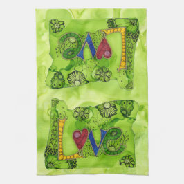 Oregon Liebe über Herd Küche Handtuch