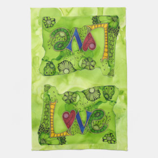 Oregon Liebe über Herd Küche Handtuch