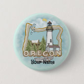 Oregon Lighthouse Button (Vorderseite)